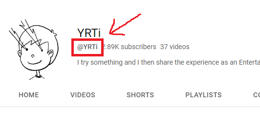 YouTube Handle